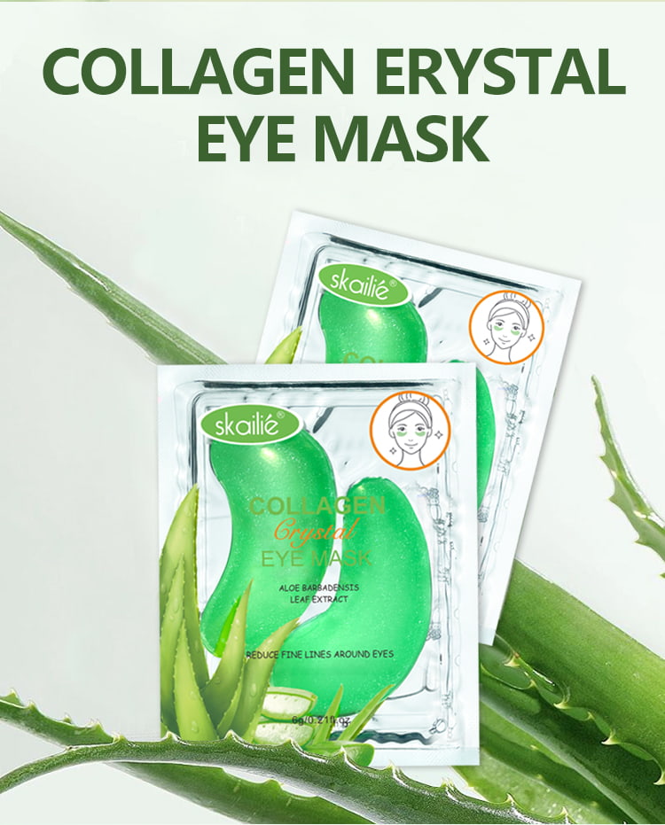 Máscara de ojos de colágeno de aloe vera