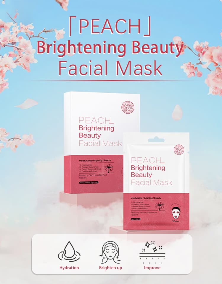 Peach Blossom Brightening Facial Mask