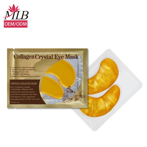 Almohadillas para ojos hidratantes de oro de 24 quilates debajo de la máscara para los ojos
