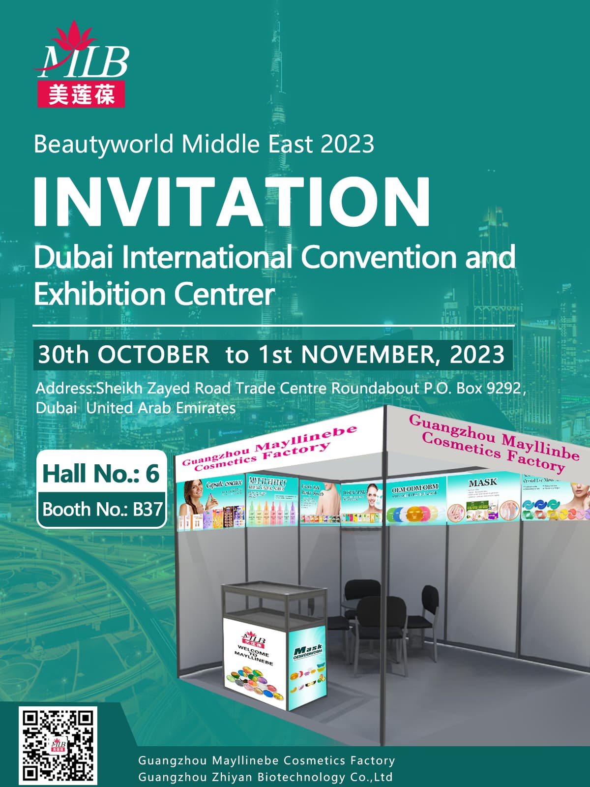 Mayllinebe asiste al Centro Internacional de Exposiciones y Convenciones de Dubai
